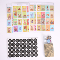 Jeu de société familial amusant et écologique pour enfants, personnalisé en usine, avec plateau de jeu en papier
