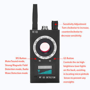 Máy dò K18 cho khách sạn và phương tiện chống rình mò <span class=keywords><strong>camera</strong></span> chống nghe lén chống ẩn và máy dò tín hiệu theo dõi chống GPS - Product Image 4