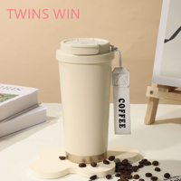 Bouteilles d'eau personnalisées en gros 17oz tasses à café de voyage en acier inoxydable écologiques plusieurs couleurs avec couvercle et poignée