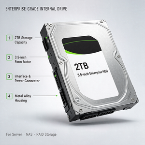 New Model ST2000NM000B 3.5 Inch Enterprise Mechanical Hard Drive 2TB <b>SATA</b> 6Gb/S 7200RPM 256MB CMR For Server Data Center Storage - Product Image 3