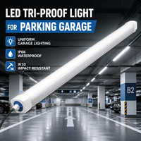 Luminaire LED Tri-Proof Haute Efficacité pour Entrepôt, Jusqu'à 170LM/W, IP66 IK10, en Aluminium Étanche, pour Projets Industriels