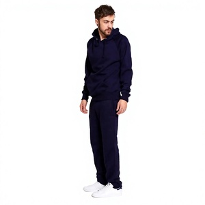 Ensemble de survêtement unisexe tendance avec sweat à capuche et pantalon de jogging coupe décontractée, style streetwear décontracté, tissu doux au toucher, personnalisable (couleurs, tailles, logo, marque privée) - Product Image 2