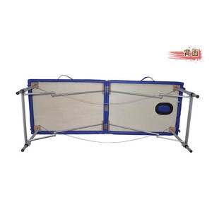 Cama de Masaje Plegable Ligera de Aleación de Aluminio, Cama de Belleza Portátil con Cuero Sintético para Gimnasio - Product Image 3