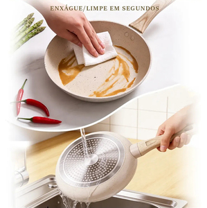 High Quality Ceramic Coated Pot <b>Pan</b> Silicone Glass Lids Soft Touch Handle Non Stick 15 Piece Forged Aluminium Cookware Set - Product Image 5