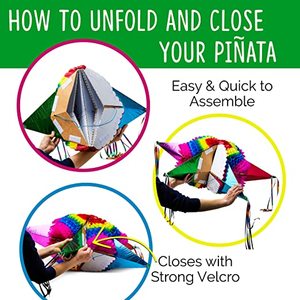 Piñata Mexicana Grande con Temática Tradicional Mexicana Personalizada <span class=keywords><strong>de</strong></span> Nicro, Decoración para Fiestas <span class=keywords><strong>de</strong></span> Halloween, Navidad y Otros Días Festivos, con Cuerda para Colgar - Product Image 3