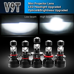 Phares LED 9005 9006 100W Canbus 12000LM à lentille mini-projecteur H4 H7 H8 H11 <span class=keywords><strong>pour</strong></span> véhicules lourds, fabriqués en usine - Product Image 2