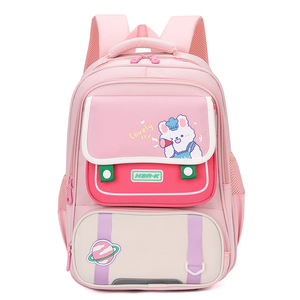 Sac à dos multifonctionnel en polyester imperméable de haute qualité pour filles, style dessin animé tendance pour l'école et la maternelle, élégant pour les étudiantes - Product Image 5