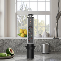 Prises de courant allemandes modernes Cuisine 1 1 USB 2 Type-C PD 67W QC Chargement industriel 16A 1.8m Cuivre/Aluminium SDK