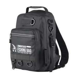 Wholesale Single Shoulder Multifunctional Fishing <b>Backpack</b> <b>Waterproof</b> Polyester Lure <b>Backpack</b> Rod Insertion Bait Bag - Product Image 1