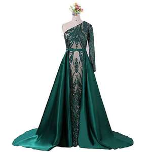 Da donna Sexy Guest girocollo <span class=keywords><strong>verde</strong></span> <span class=keywords><strong>smeraldo</strong></span> Mdbay <span class=keywords><strong>abito</strong></span> da sposa da ballo con paillettes abiti da sera - Product Image 2