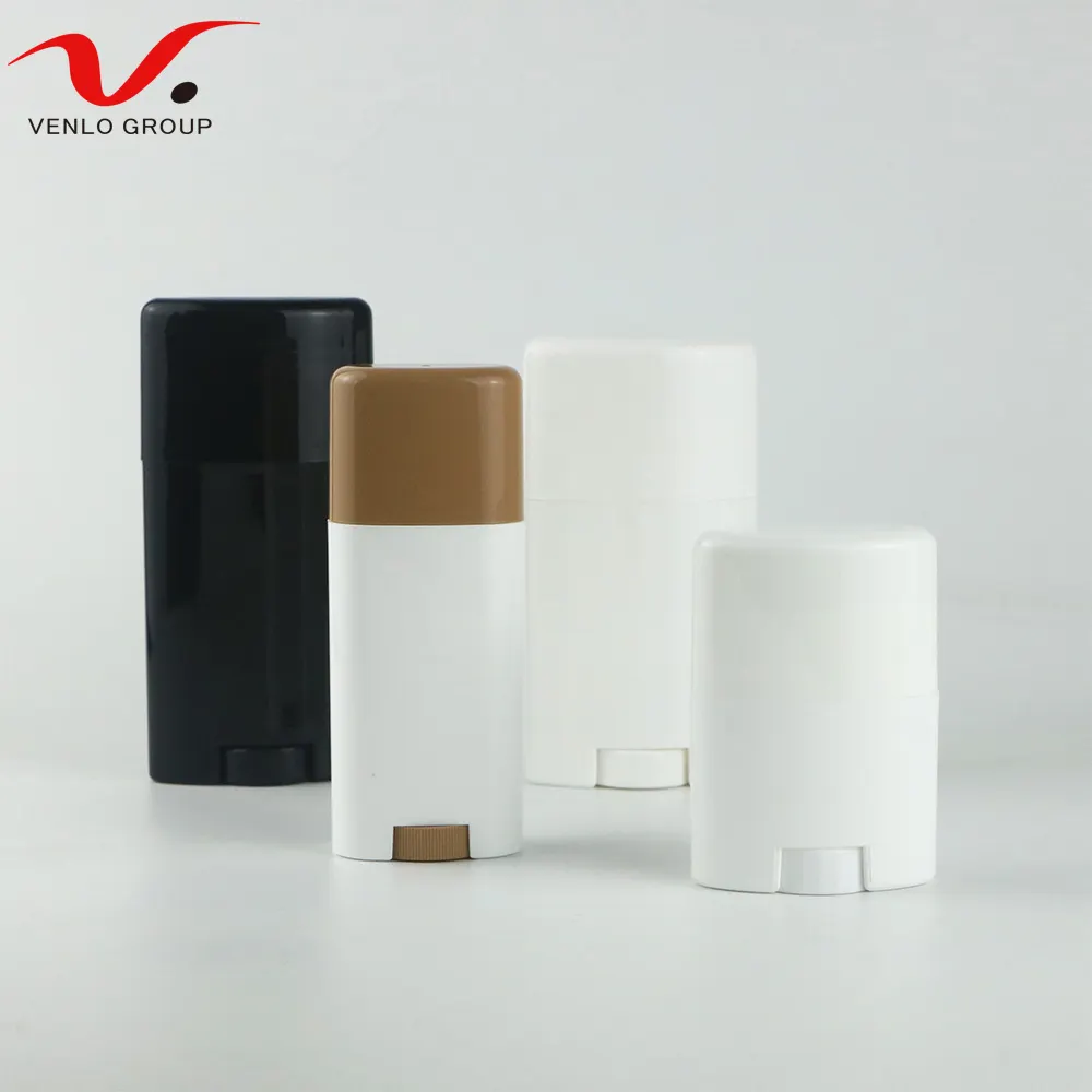 Leere Kunststoff rohr behälter Deodorant Stick Twist Up Tube Anti trans pirant Stick kann die untere Füllung und die obere Füllung wählen