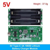 Fuente de Alimentación UPS de Carga Rápida Tipo-C 15W 3A / Módulo Cargador de Batería de Litio 18650, Convertidor Elevador de Voltaje DC-DC 5V 9V 12V