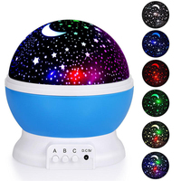 Proyector de Cielo Estrellado con Cambio de Color para Dormitorio Infantil, LED, USB, Recargable, Batería, Portátil, Luz Nocturna Cálida y Suave