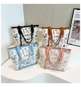 Nuevo bolso de mano para mujer de gran capacidad con estampado de dibujos animados, bolso de mano tipo bandolera y bolso tote dulce - Product Image 1