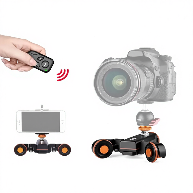 YELANGU L4X Motorized Camera Video Dolly Electric Track Slider Autodolly for for for DSLR IOS/Android Smartphones