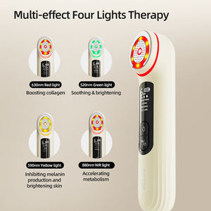 Dispositivo de Belleza <span class=keywords><strong>Facial</strong></span> Recargable para el Hogar, Luz Tricolor, Portátil, Eléctrico, Rejuvenecimiento de la Piel, Estiramiento <span class=keywords><strong>Facial</strong></span> - Product Image 1