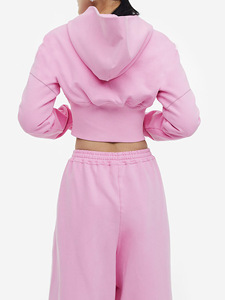 Mode nouvelles tenues décontracté femmes sweat à capuche court femmes sweat à capuche t-shirt ensemble 2 pièces Long ensemble pour femmes ensembles 2024 Club vêtements - Product Image 2
