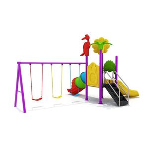 Équipement commercial de terrain de jeu de toboggan de tube de location de jardin d'enfants Montessori enfants en plastique ensemble de balançoire aire de jeux extérieure - Product Image 4
