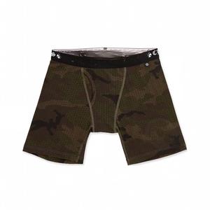 Boxer Briefs Classiques Mi-taille Respirants avec Logo Croisé et Lettres, Extensibles, pour Hommes, Motif Fer à Cheval, Lot de 1 Sous-vêtement de Sport - Product Image 1