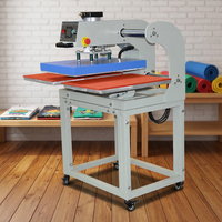 Presse à chaud pneumatique double station version basique pour la sublimation textile
