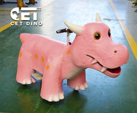 Manèges de dinosaures animatroniques faits à la main télécommande équipement de terrain de jeu pour enfants grandeur nature