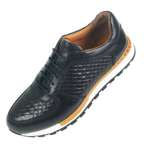 Chaussures décontractées pour hommes en cuir de vachette, style rétro sportif, à lacets, grande taille, à bout rond, idéales pour la marche au printemps et en hiver – Meilleures ventes - Product Image 4