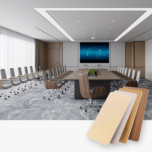 Hiện đại GRC 3D Ốp tấm PVC ánh sáng đồng bằng LED năng lượng mặt trời <span class=keywords><strong>Red</strong></span> fiber Board <span class=keywords><strong>WPC</strong></span> & nhựa bên ngoài tường Bảng điều chỉnh không thấm nước cách âm - Product Image 1