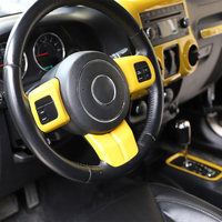 Kit de décoration intérieure pour Jeep Wrangler 2011-2016, ensemble complet en polypropylène, console centrale, tableau de bord, poignée de porte, couvre-levier de vitesses