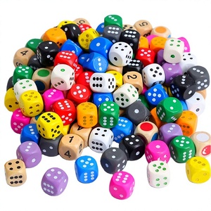 Vente en gros usine – Dés de jeu polyédriques en bois vierges, personnalisables avec logo, 5mm, 8mm, 10mm, 12mm, 14mm, 16mm, 19mm, colorés, pour D&D, en lots - Product Image 3