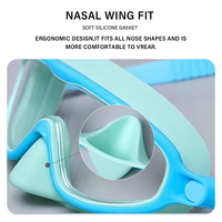 Masque de plongée de loisir YL2900B, cadre large, lentille anti-buée, joint anti-fuite, lunettes de natation étanches, masque nasal, lunettes de natation