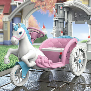 Cuentos de hadas de alta calidad, juguete para niños, 6V, triciclo para niños, paseo en coche, carruaje eléctrico tirado por caballos para niñas - Product Image 5