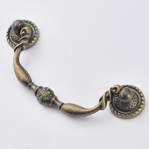 Manija de Armario Estilo Europeo en Bronce, 86mm de Distancia entre Agujeros, Aleación de Zinc, Manija de Barra Resistente - Product Image 4