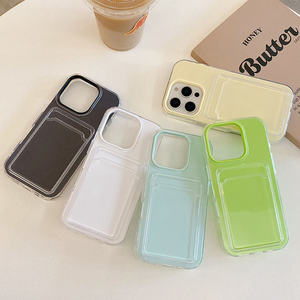 Custodia per <span class=keywords><strong>iPhone</strong></span> con slot per carte e tasca portafoto, colorata, per <span class=keywords><strong>iPhone</strong></span> 17 16 Pro Max 15 14 13 Pro 12 11 - Product Image 1