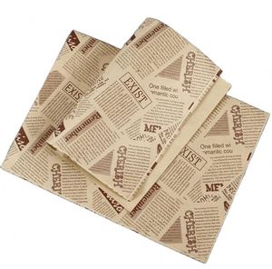 กระดาษห่อเบอร์เกอร์แซนวิช กระดาษกันไขมัน คุณภาพสูง พร้อมโลโก้ - Product Image 1