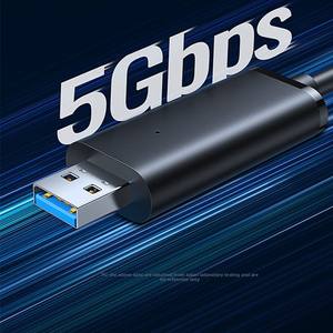 USB 3.0 mâle mâle câble sans pilote ordinateur portable/ordinateur <span class=keywords><strong>de</strong></span> bureau transfert <span class=keywords><strong>de</strong></span> données copie <span class=keywords><strong>partage</strong></span> souris/clavier <span class=keywords><strong>connexion</strong></span> 1.5m Stock - Product Image 2
