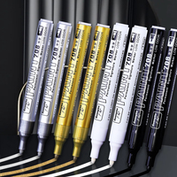 Marqueur à peinture à séchage rapide assortis de 4 couleurs régulières ensemble de stylos à peinture à base d'huile avec recharge d'encre vente en gros