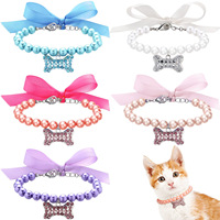 Colliers pour animaux de compagnie en plastique de style chinois à la mode, colliers pour petits chiens et chats, accessoires pour animaux de compagnie à nœud papillon mignons les plus vendus, toutes saisons