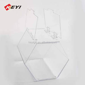 Vente en gros de distributeurs de bonbons en acrylique transparent à 3 niveaux, <span class=keywords><strong>mini</strong></span> <span class=keywords><strong>distributeur</strong></span> de bonbons en vrac avec pelle - Product Image 5