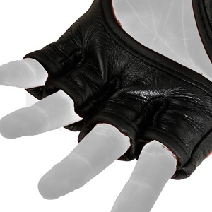 ถุงมือ MMA หนังวัวมีมือจับปรับได้สำหรับการปิดกล่องและออกกำลังกายศิลปะการต่อสู้ - Product Image 5