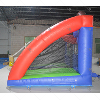 Jeu gonflable sportif triple jeu 3 en 1, jeu de lancer interactif de type carnaval pour l'extérieur, idéal pour les fêtes et la location commerciale