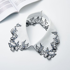LHY Detachable Lace <strong>Collar</strong> Fake <strong>Shirt</strong> Neckline for Women Embroidered Peter Pan Vintage Style <strong>butterfly</strong> Necklaces for Women - Product Image 4