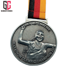 Medalla de maratón de Londres 2025 deportiva de aleación de Zinc personalizada de fábrica de 15 años - Product Image 2