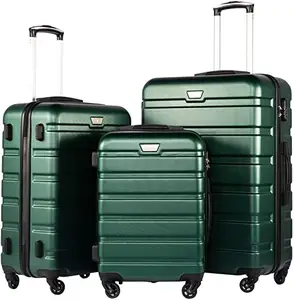 Mala de bagagem de spinner dura personalizada, com rodas suaves para viagens de negócios