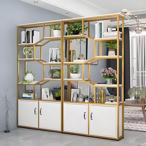 Muebles de Exhibición de Cosméticos de Lujo para <span class=keywords><strong>Tiendas</strong></span> de Belleza, Muebles de Almacenamiento de Madera Lacada con Iluminación LED Personalizada - Product Image 4