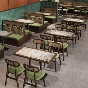 Ensemble table et chaises, design minimaliste nordique, finition <span class=keywords><strong>en</strong></span> métal, stable, haut de gamme, mobilier de restaurant sur mesure, sièges <span class=keywords><strong>en</strong></span> <span class=keywords><strong>bois</strong></span> massif. - Product Image 3