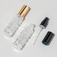 Mini flacon de parfum en verre 10ml 15ml avec bouchon à vis et pulvérisateur, style courge amère, dégradé et couleur transparente