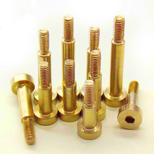 Tornillo de hombro de titanio con cabeza Torx baja hexagonal de latón no estándar, con resorte, M4 M3 M2 - Product Image 4