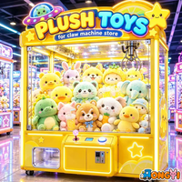 STOCK - Peluche de 8 pouces, motifs personnalisés, en forme de canard ou de cochon, pour machines à griffes et prix d'arcade, vente en gros