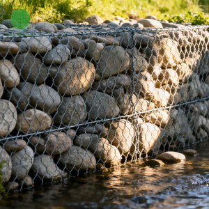 Giá tốt nhất mạ kẽm gabion giỏ bảo vệ đất gabion hộp 80*100mm gabion lục giác hộp - Product Image 2