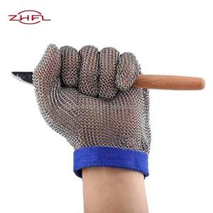 Guantes de Carnicero de Metal Resistentes a Cortes, Tipo Chainmail, para Cocina, Fileteado de Pescado, Protección EN388 Nivel 5 ANSI/ISEA 9 - Product Image 3